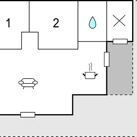 2 Bedroom Stunning In בית נופש בוגנזה